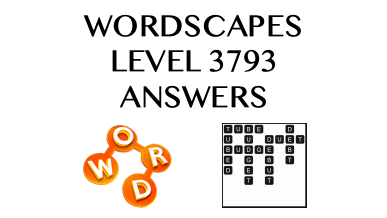 Wordscapes Level 3793 Answers