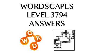 Wordscapes Level 3794 Answers