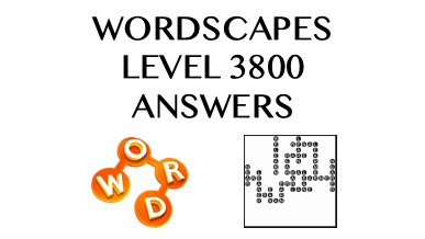 Wordscapes Level 3800 Answers