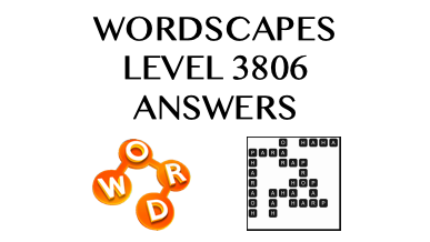 Wordscapes Level 3806 Answers