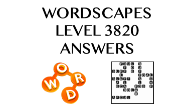 Wordscapes Level 3820 Answers