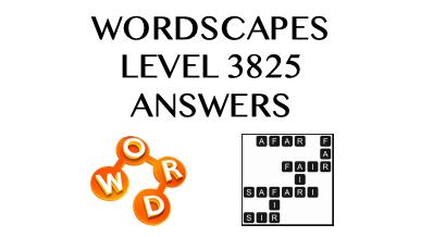 Wordscapes Level 3825 Answers