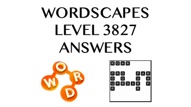 Wordscapes Level 3827 Answers