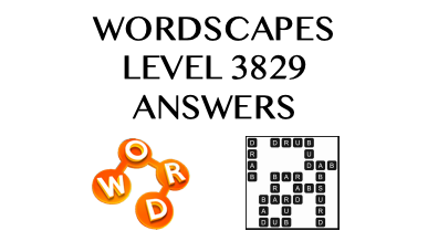 Wordscapes Level 3829 Answers