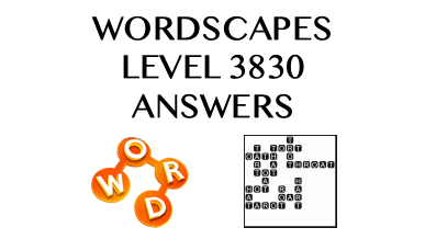 Wordscapes Level 3830 Answers