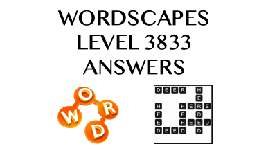 Wordscapes Level 3833 Answers