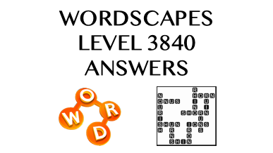 Wordscapes Level 3840 Answers