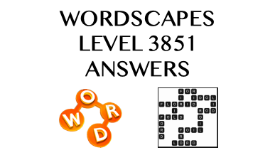 Wordscapes Level 3851 Answers