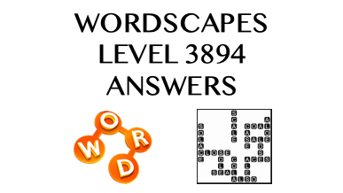 Wordscapes Level 3894 Answers