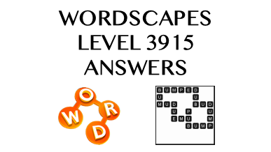 Wordscapes Level 3915 Answers