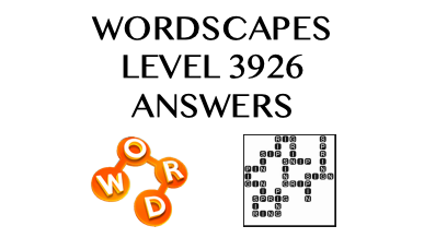 Wordscapes Level 3926 Answers