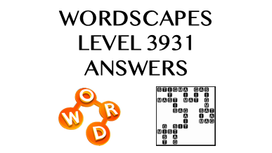 Wordscapes Level 3931 Answers