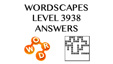 Wordscapes Level 3938 Answers