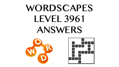 Wordscapes Level 3961 Answers