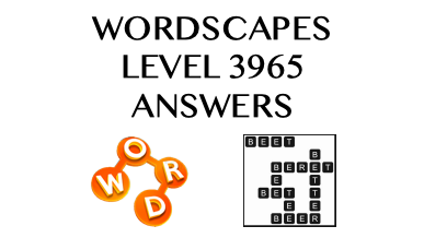 Wordscapes Level 3965 Answers