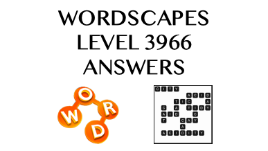 Wordscapes Level 3966 Answers