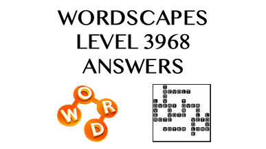 Wordscapes Level 3968 Answers