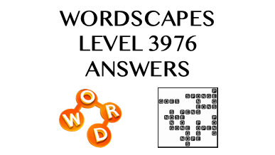 Wordscapes Level 3976 Answers