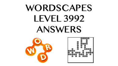 Wordscapes Level 3992 Answers