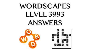 Wordscapes Level 3993 Answers