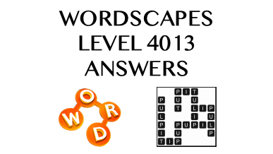 Wordscapes Level 4013 Answers