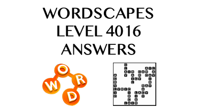 Wordscapes Level 4016 Answers