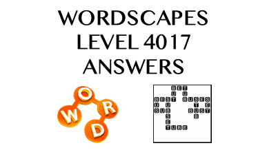 Wordscapes Level 4017 Answers
