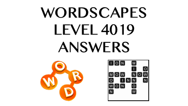 Wordscapes Level 4019 Answers