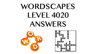 Wordscapes Level 4020 Answers
