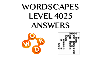 Wordscapes Level 4025 Answers