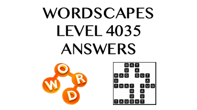 Wordscapes Level 4035 Answers