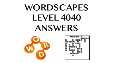 Wordscapes Level 4040 Answers