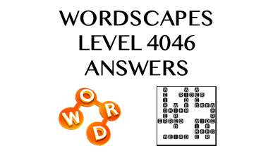 Wordscapes Level 4046 Answers