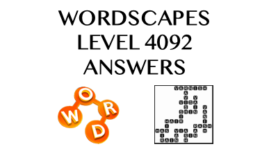 Wordscapes Level 4092 Answers