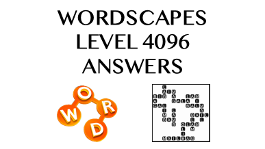 Wordscapes Level 4096 Answers