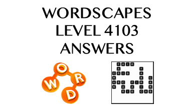 Wordscapes Level 4103 Answers