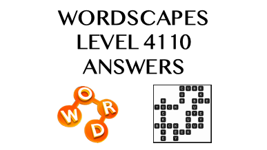 Wordscapes Level 4110 Answers