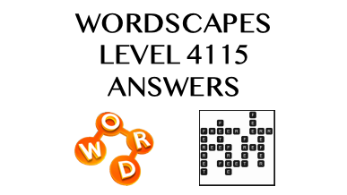 Wordscapes Level 4115 Answers