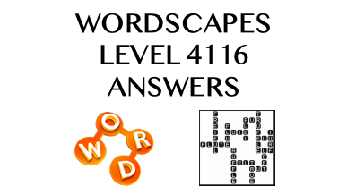 Wordscapes Level 4116 Answers
