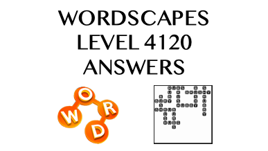 Wordscapes Level 4120 Answers