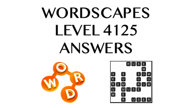 Wordscapes Level 4125 Answers
