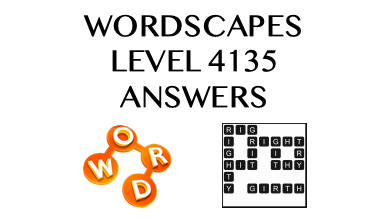 Wordscapes Level 4135 Answers