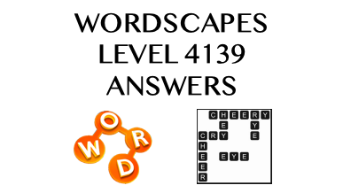 Wordscapes Level 4139 Answers