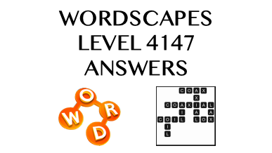 Wordscapes Level 4147 Answers