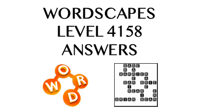 Wordscapes Level 4158 Answers