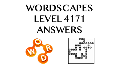 Wordscapes Level 4171 Answers