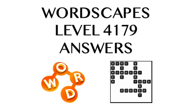 Wordscapes Level 4179 Answers