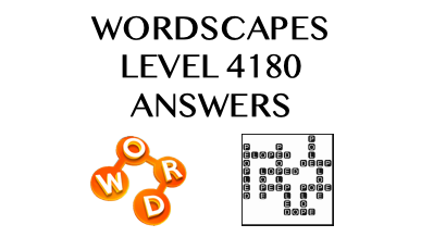 Wordscapes Level 4180 Answers