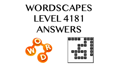 Wordscapes Level 4181 Answers