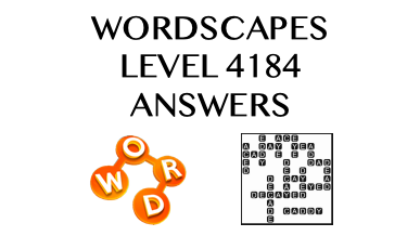 Wordscapes Level 4184 Answers